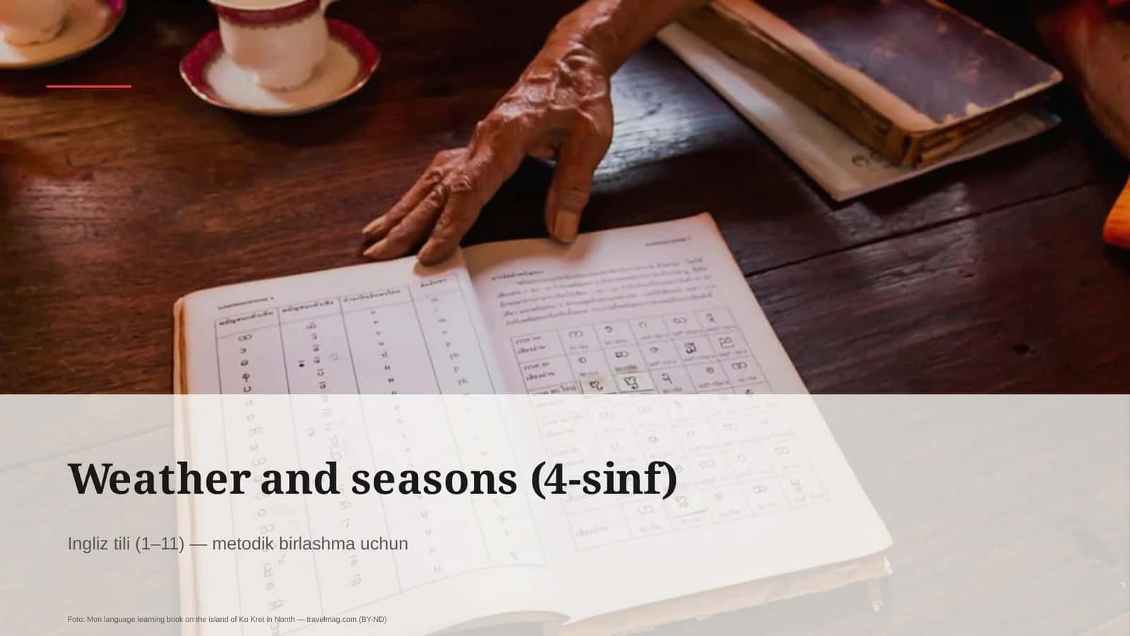 Weather and seasons (4-sinf) 1