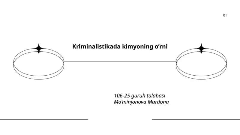 Kriminalistikada kimyoning o'rni 1