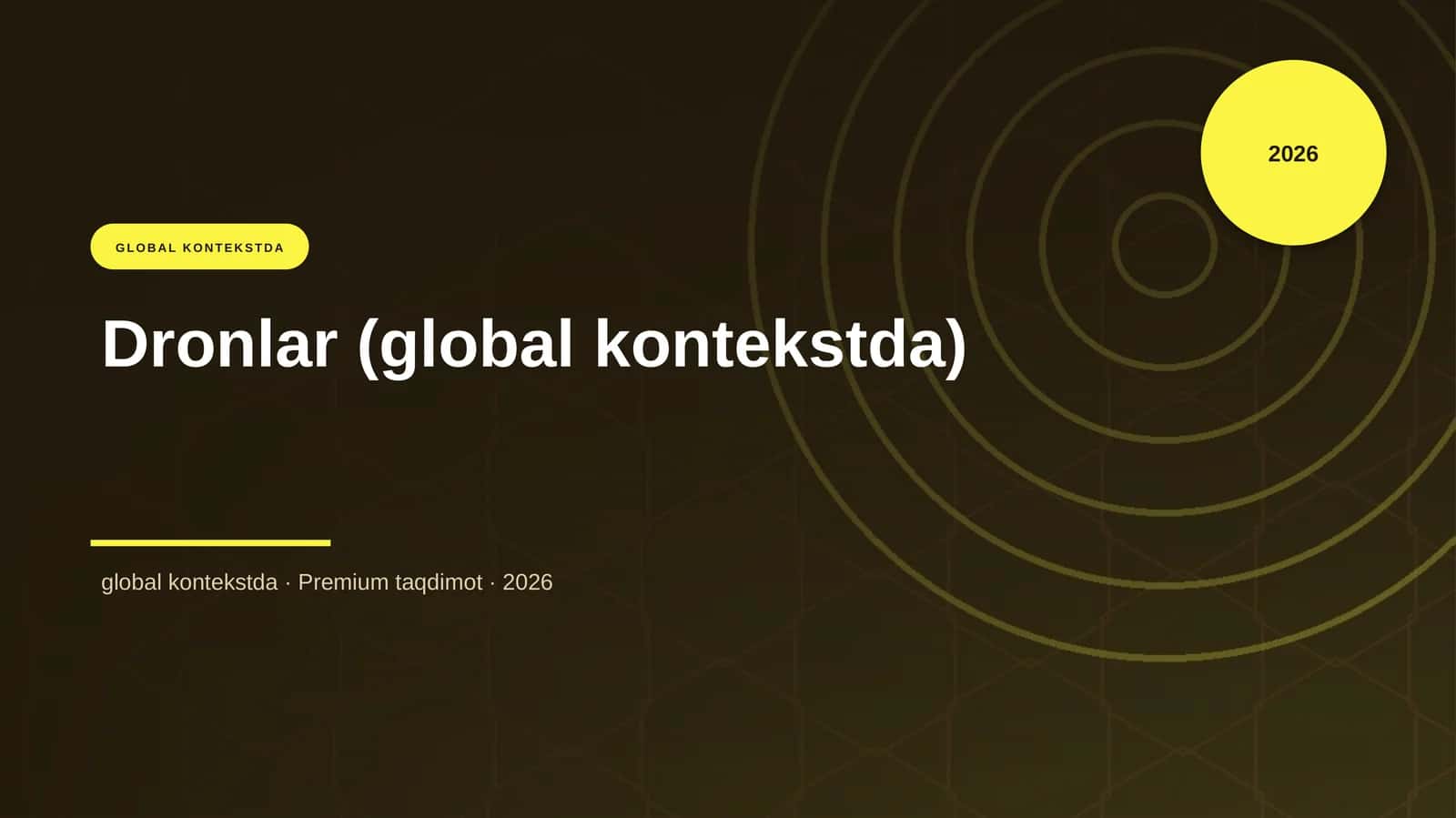 Dronlar (global kontekstda) 2