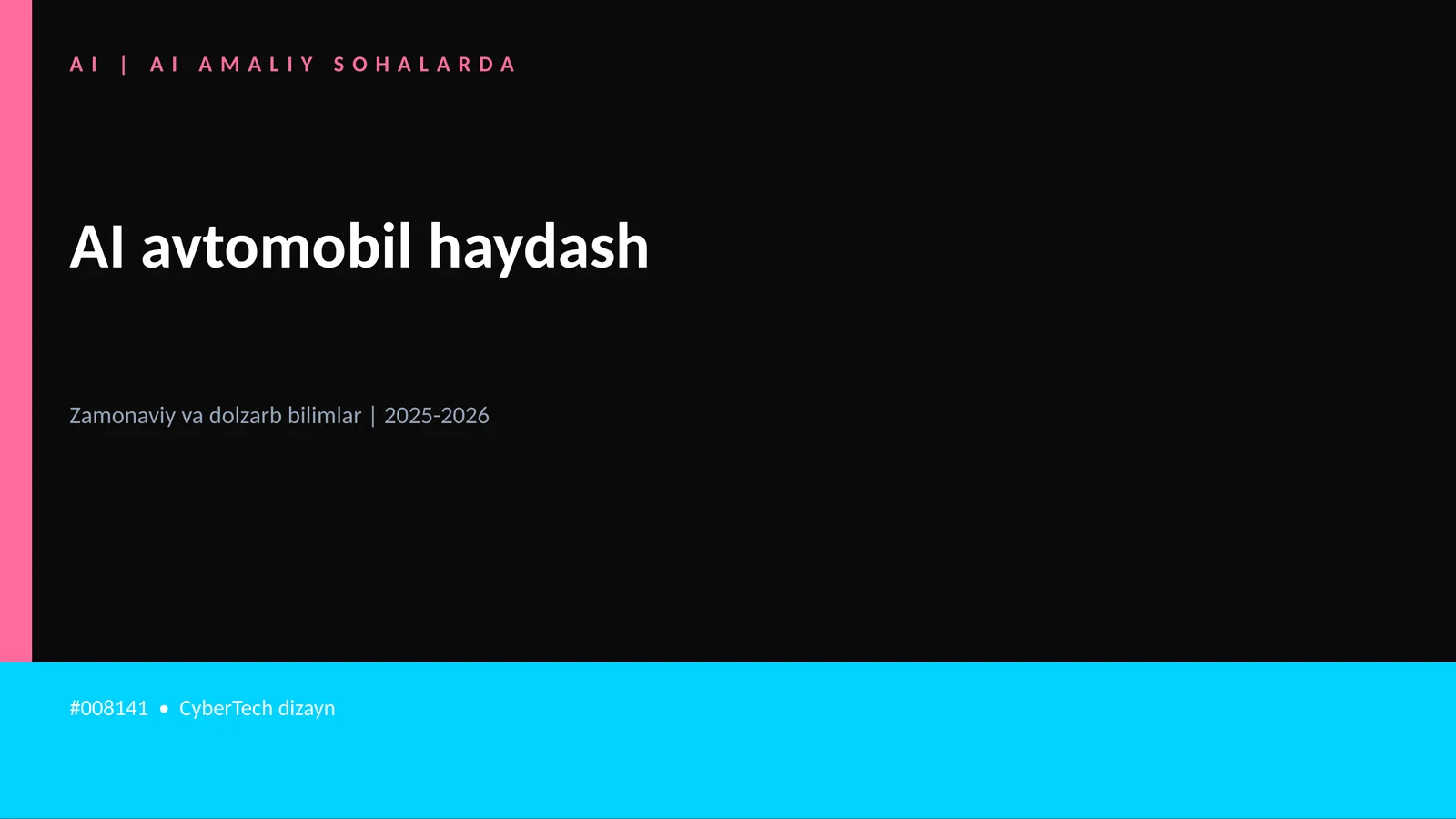 AI avtomobil haydash 1
