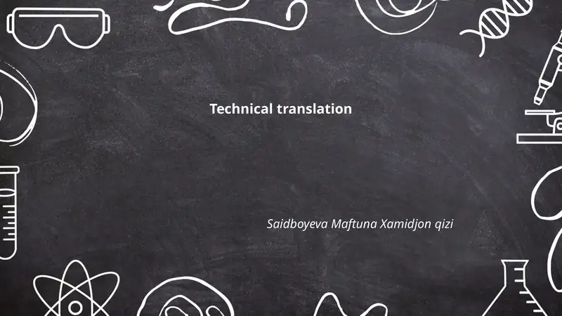 Terminology management for technical translation 1