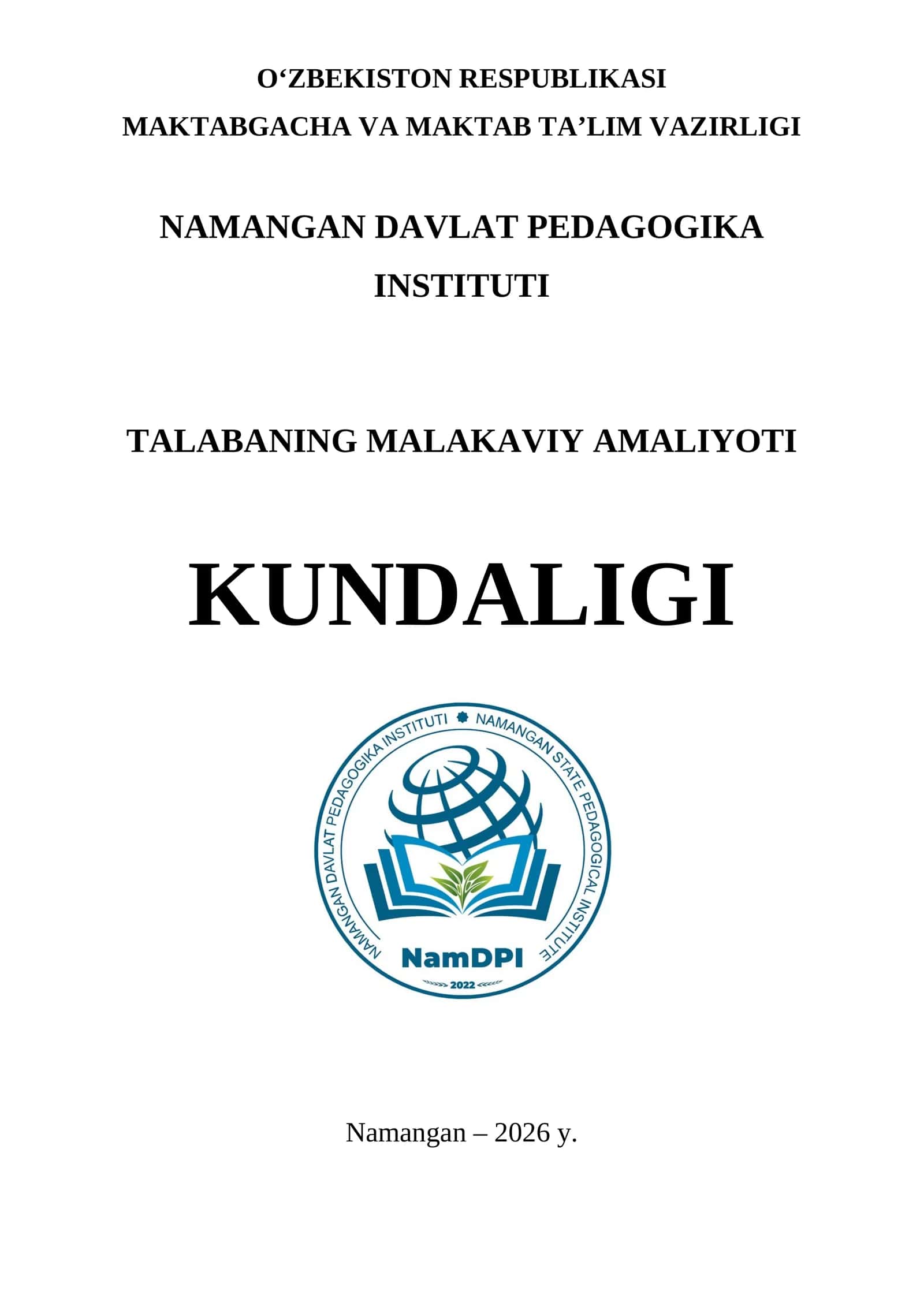 Kundalik daftari 1