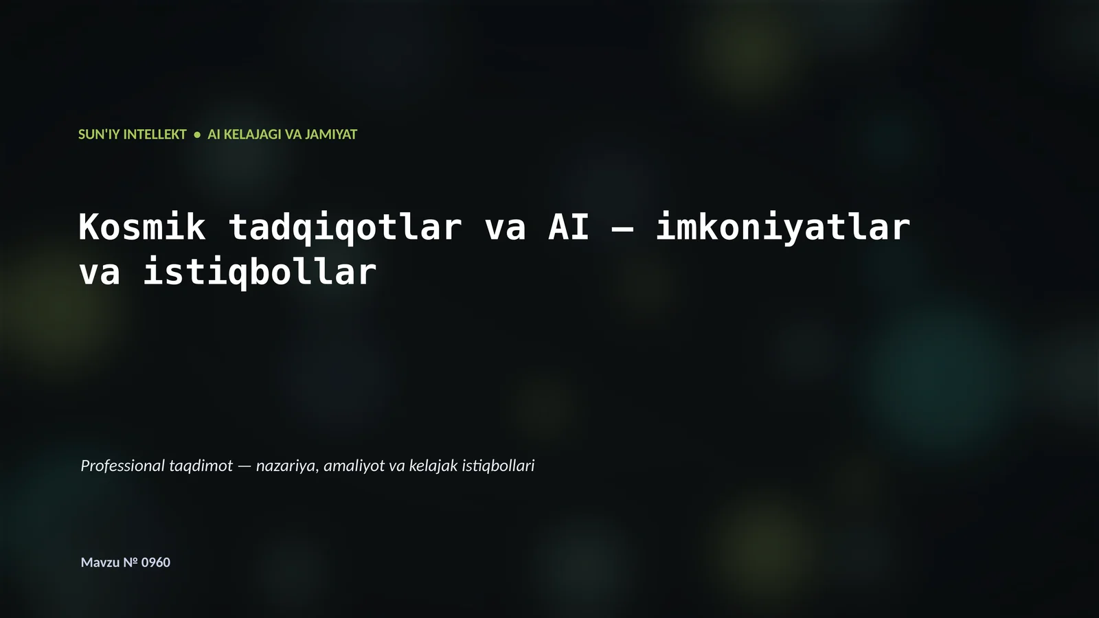 SUN'IY INTELLEKT 1