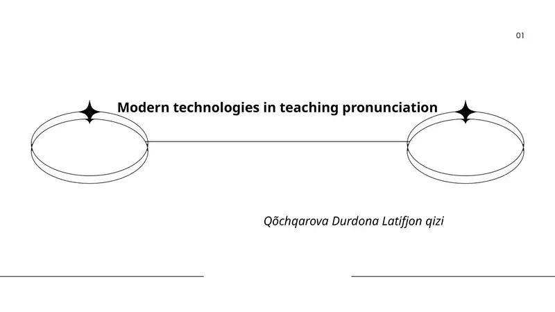 Modern technologies in teaching pronunciation 1