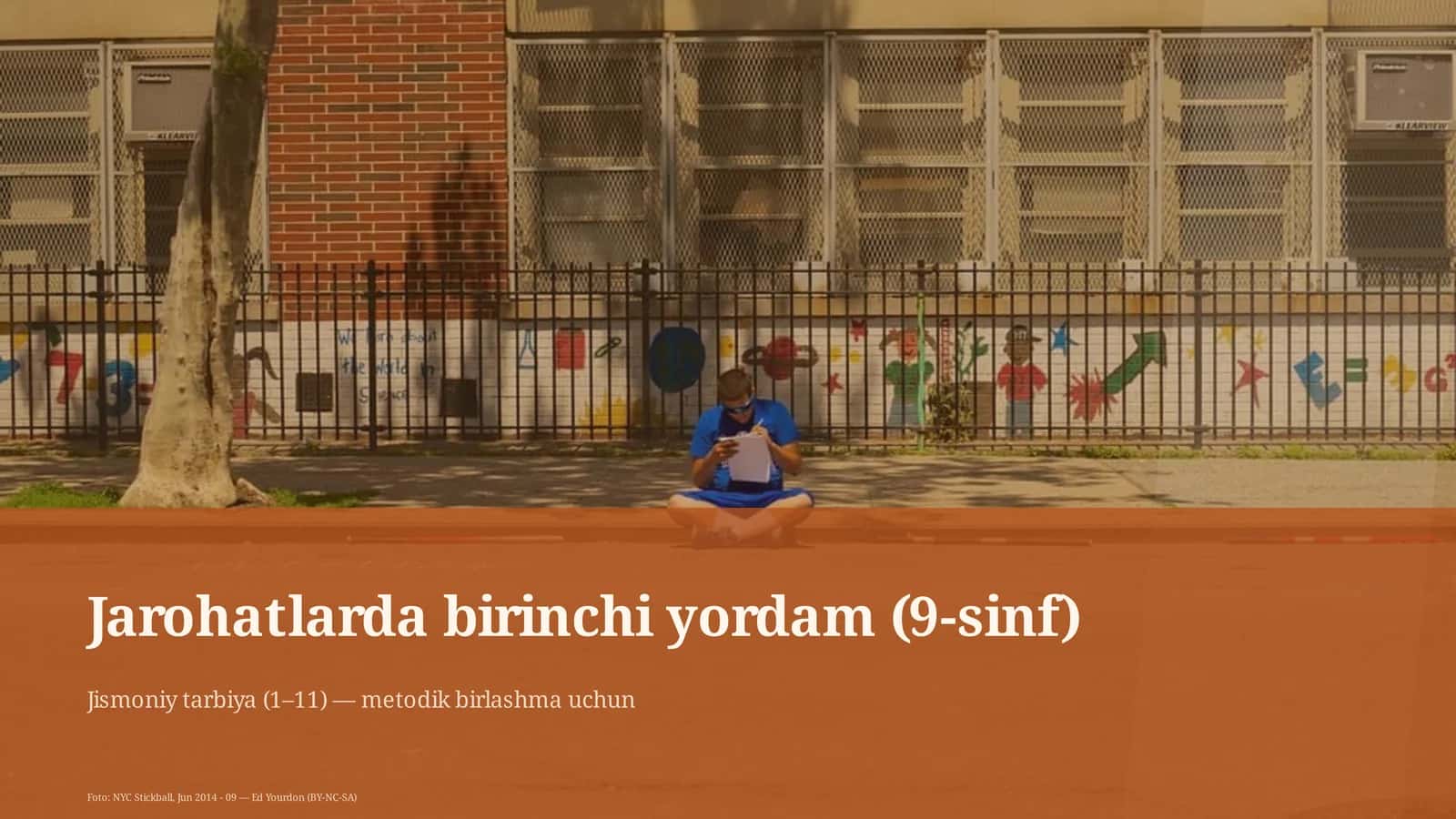 Jarohatlarda birinchi yordam (9-sinf) 1