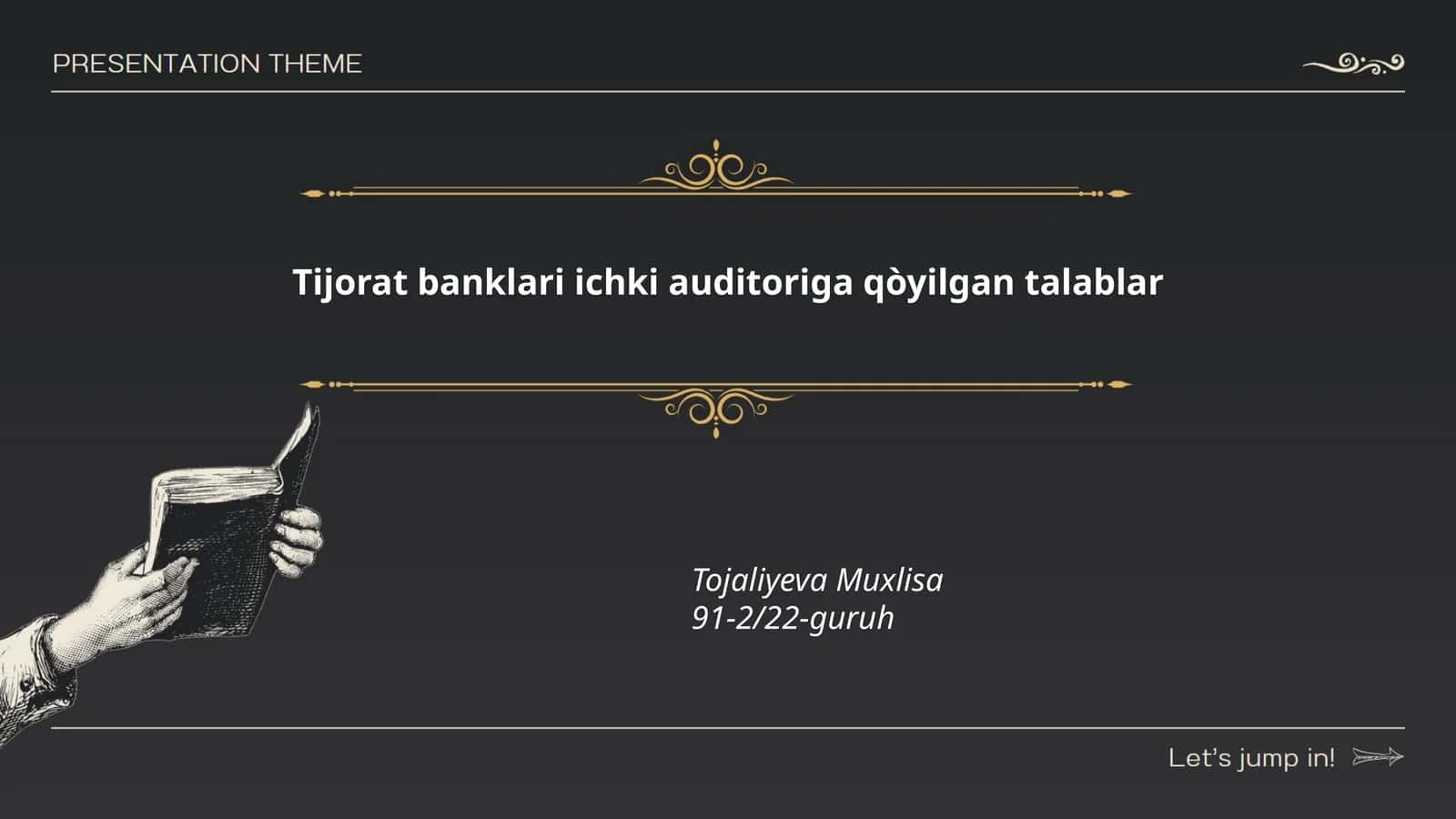 Tijorat banklari ichki auditoriga qòyilgan talablar 1