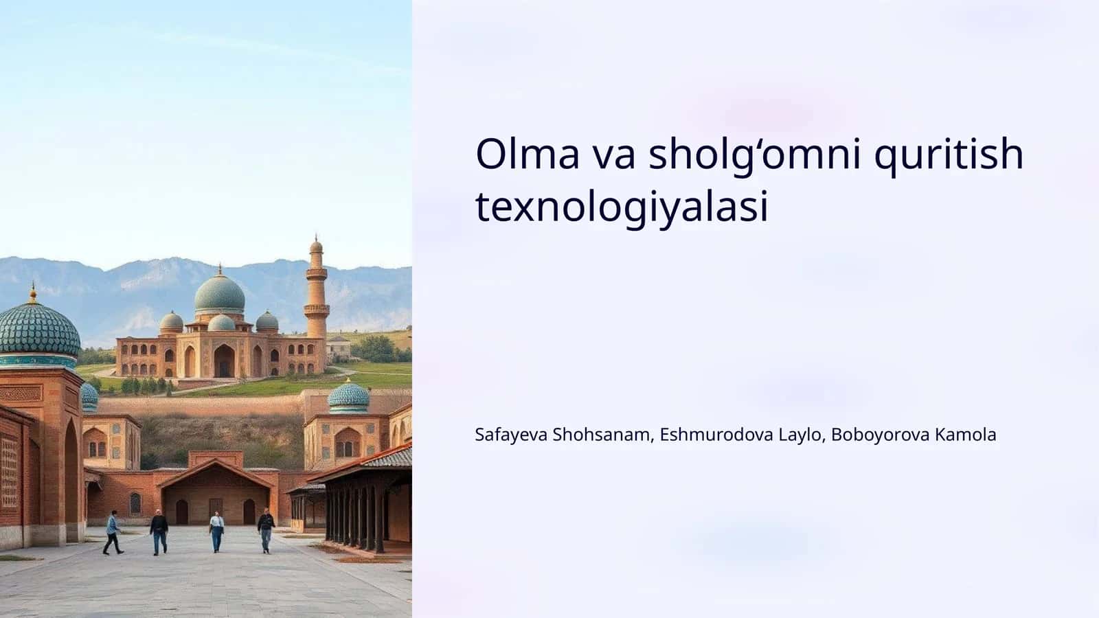 Olma va sholg‘omni quritish texnologiyalasi 1