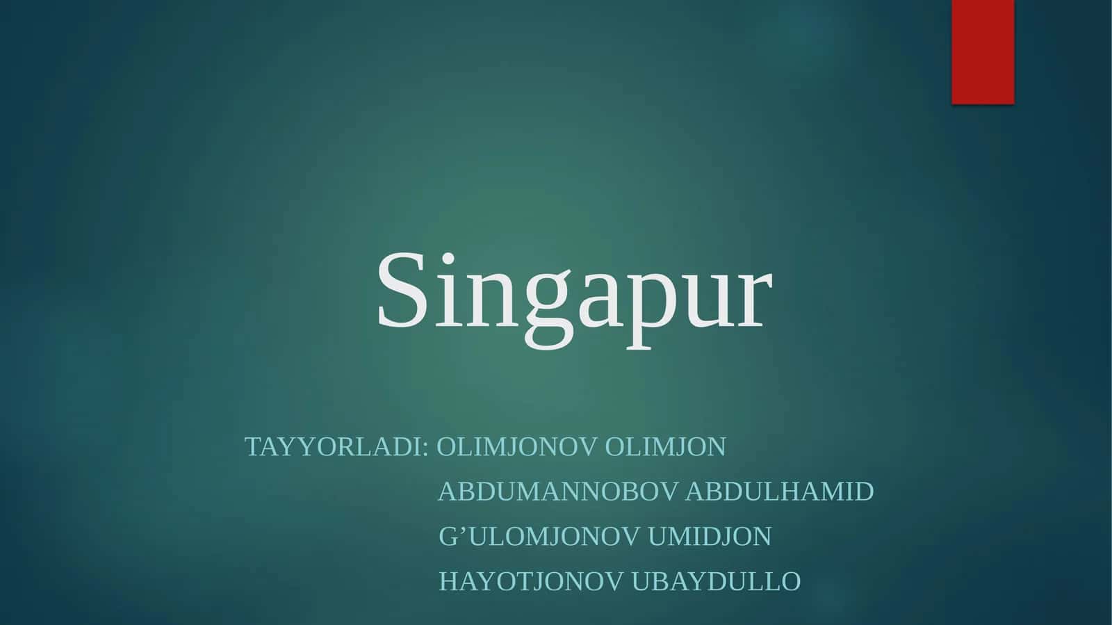 Singapur 1