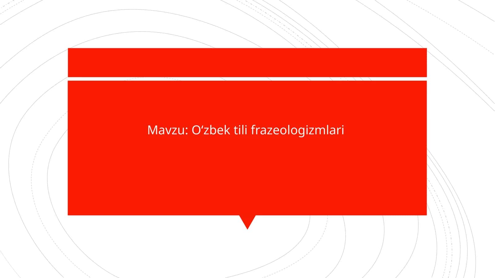 Oʻzbek tili frazeologizmlari 1