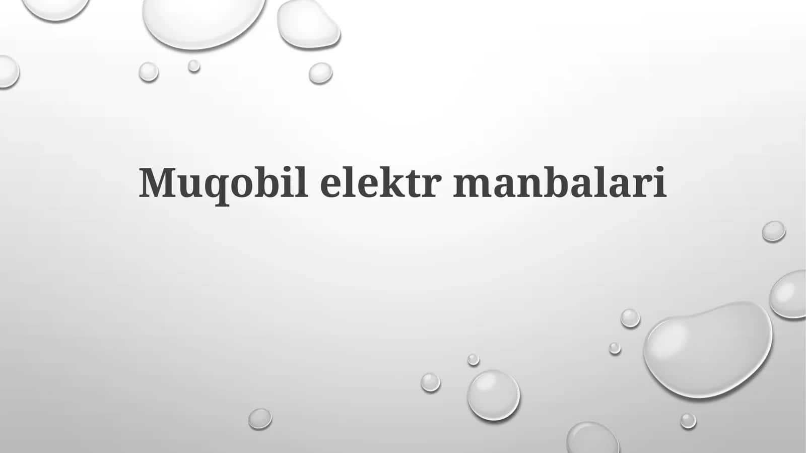 Muqobilelektrmanbalari 1