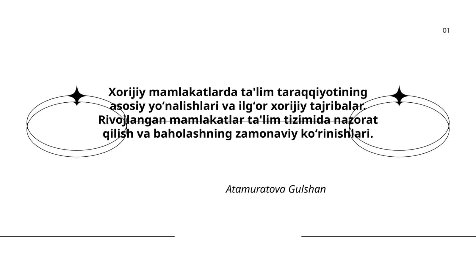 Xorijiy mamlakatlarda ta'lim taraqqiyotining asosiy yoʻnalishlari va ilgʻor xorijiy tajribalar 1