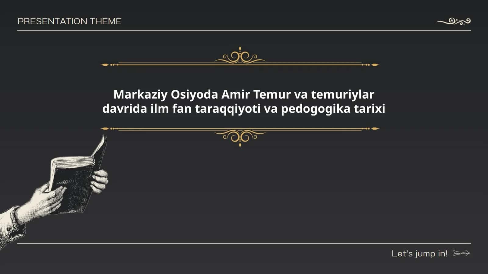 Markaziy Osiyoda Amir Temur va temuriylar davrida ilm fan taraqqiyoti va pedogogika tarixi 1