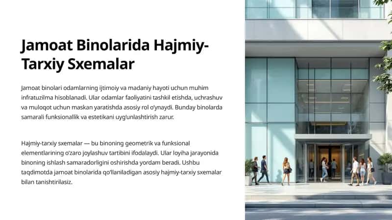 Jamoat Binolarida Hajmiy-Tarxiy Sxemalar 1
