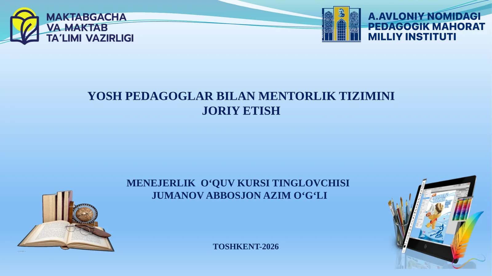 Menejerlik o‘quv kursi tayyorlash 1