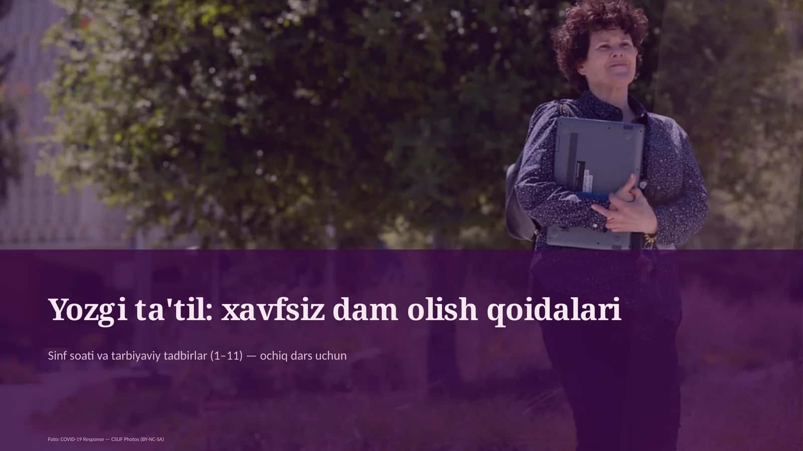 Yozgi ta'til: xavfsiz dam olish qoidalari 1