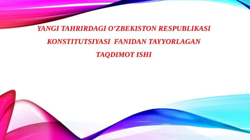 O'zbekiston Respublikasi Konstitutsiyasidagi Fuqarolarining Iqtisodiy, Ijtimoiy, Madaniy va Ekologik Huquqlari 1