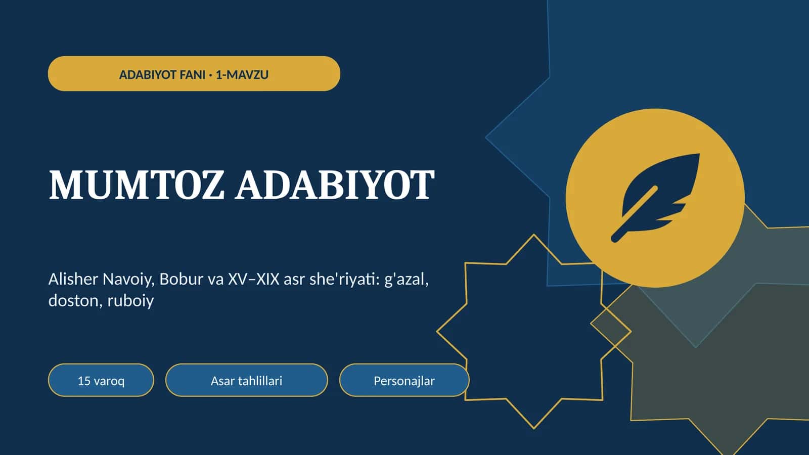 ADABIYOT FANI 1