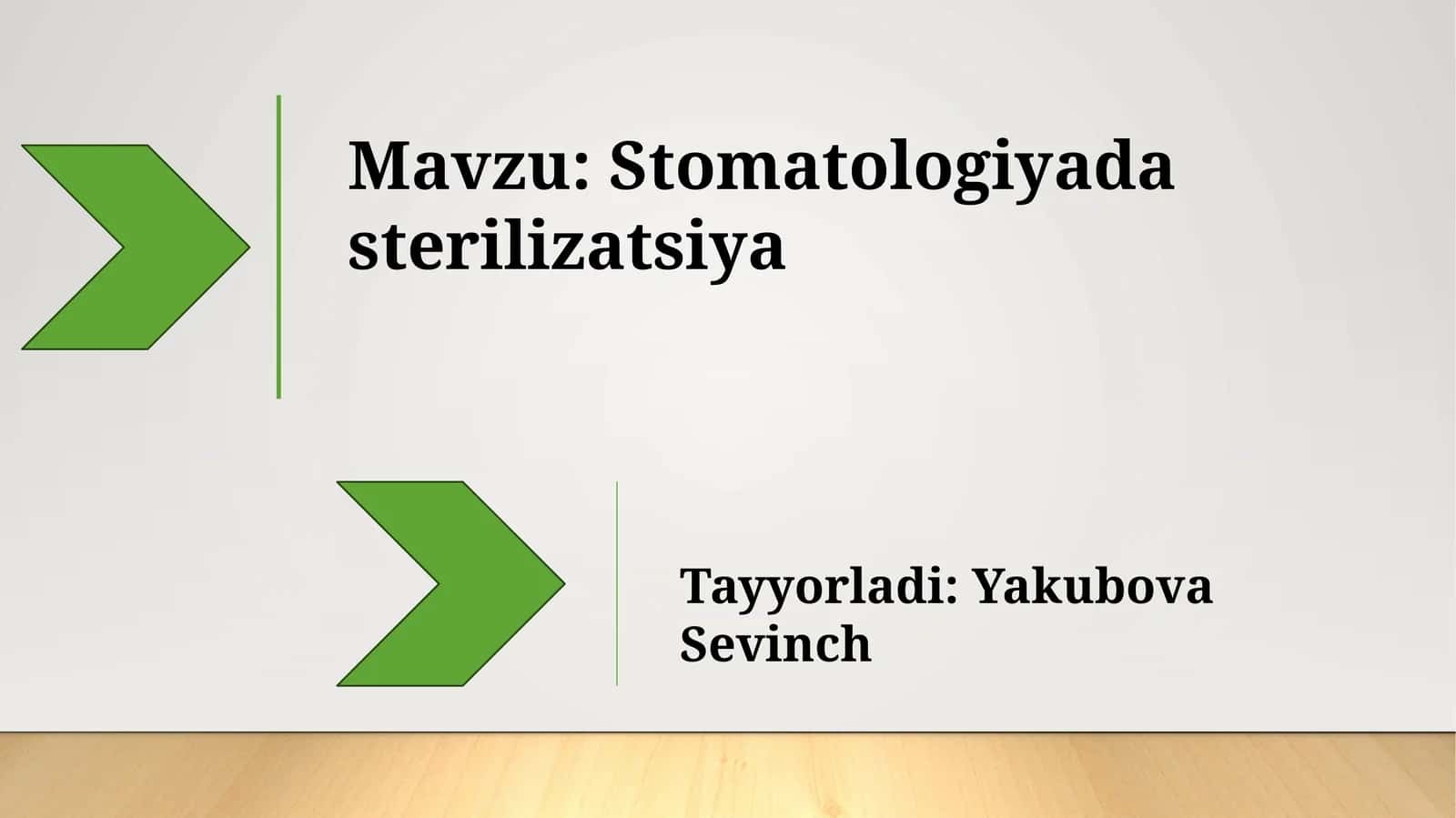Stomatologiyada sterilizatsiya 1