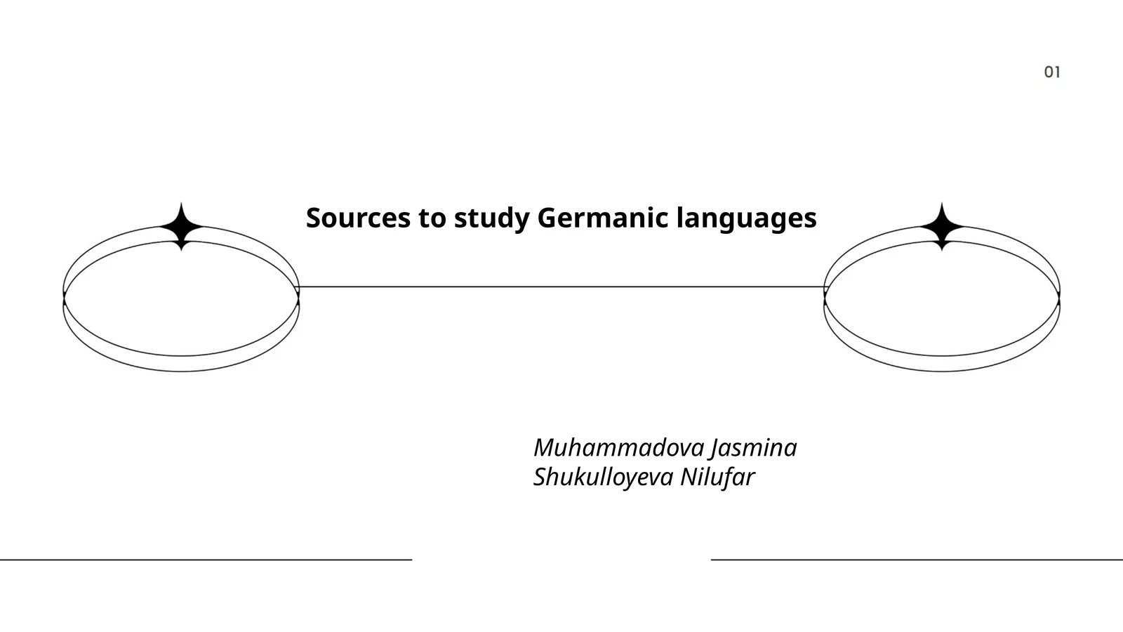 Sources to study Germanic languages 1