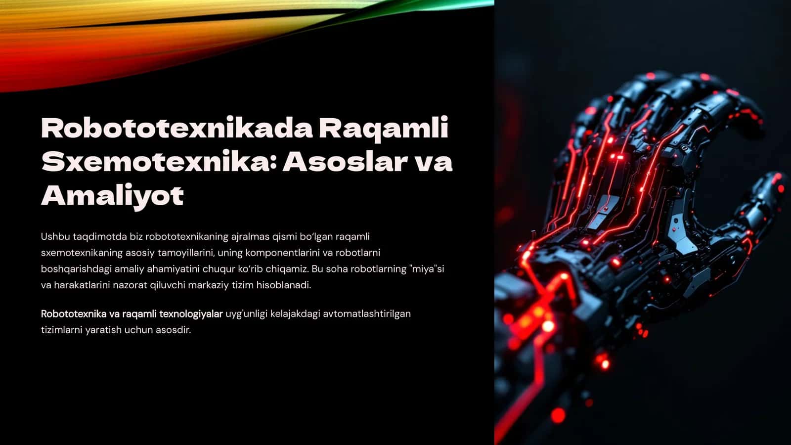 Robototexnikada Raqamli Sxemotexnika: Asoslar va Amaliyot 1
