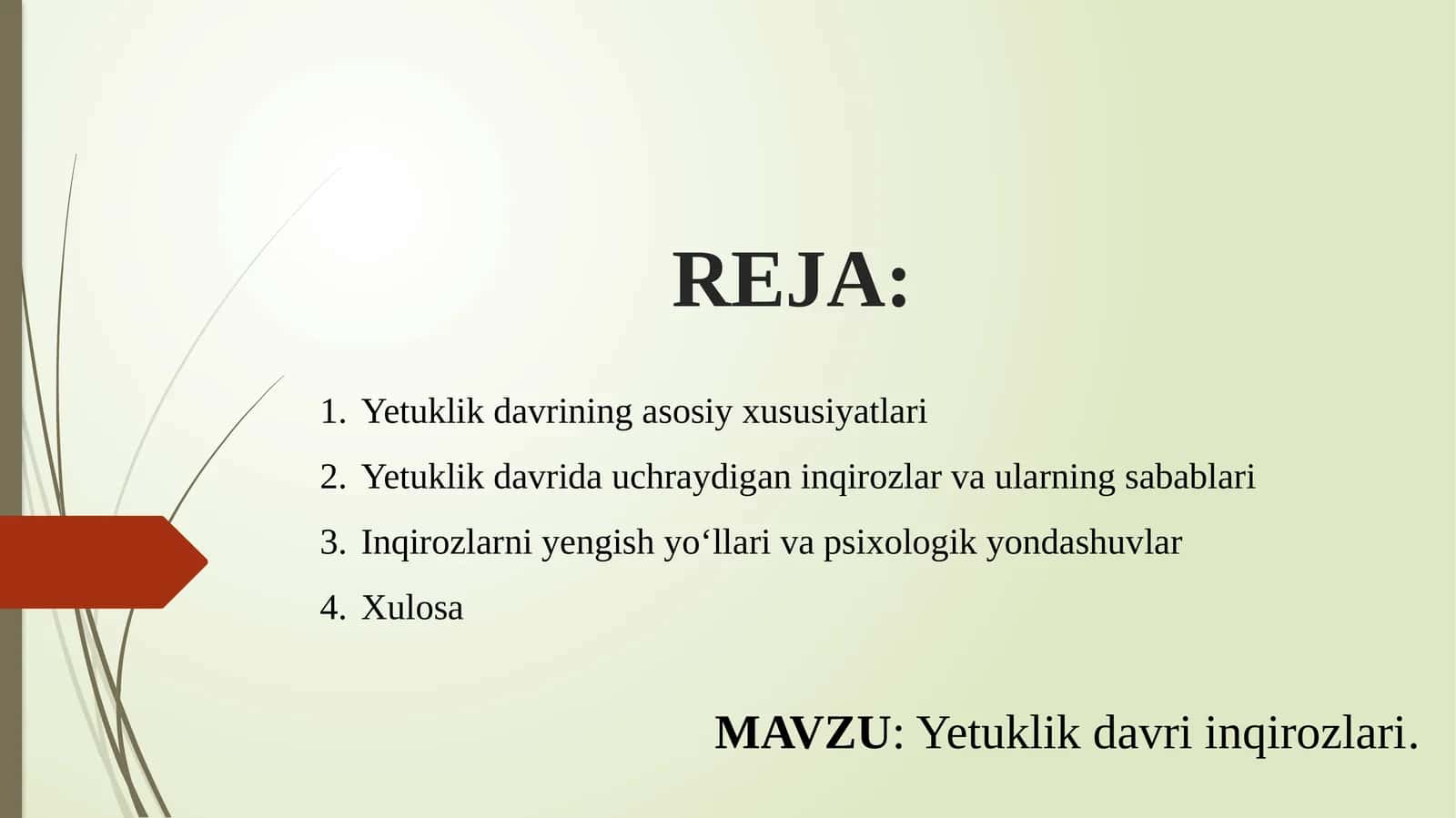 Yetuklik davri inqirozlari 1
