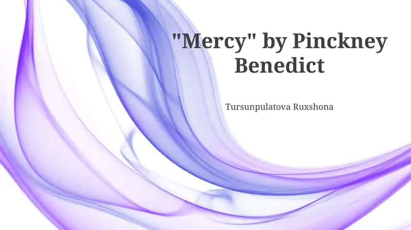 "Mercy" by Pinckney Benedict 1