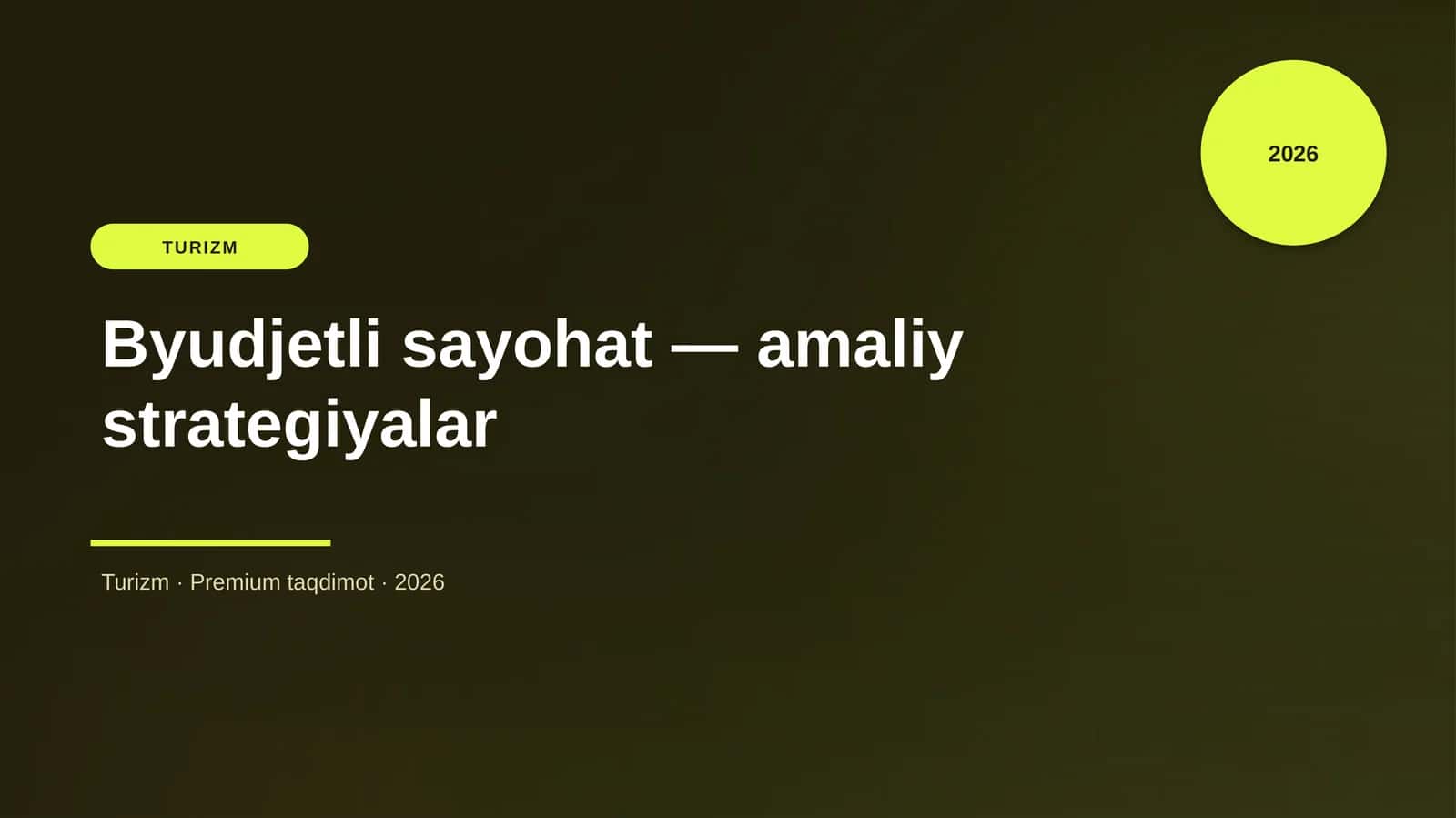 Byudjetli sayohat — amaliy strategiyalar 1