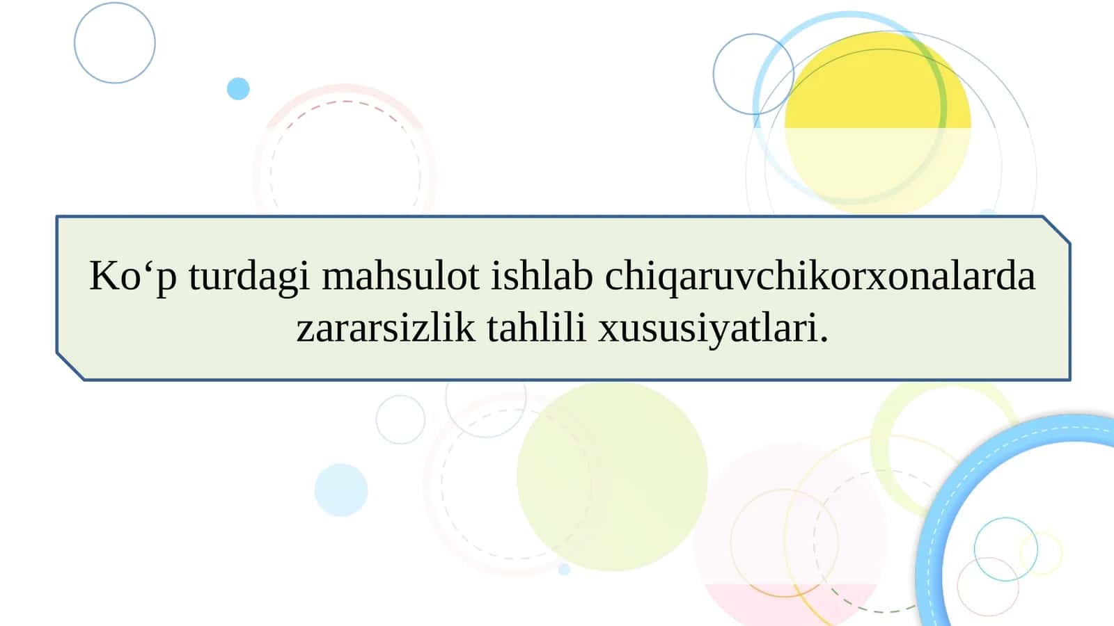 Ko‘p turdagi mahsulot ishlab chiqaruvchikorxonalarda zararsizlik tahlili xususiyatlari. 1