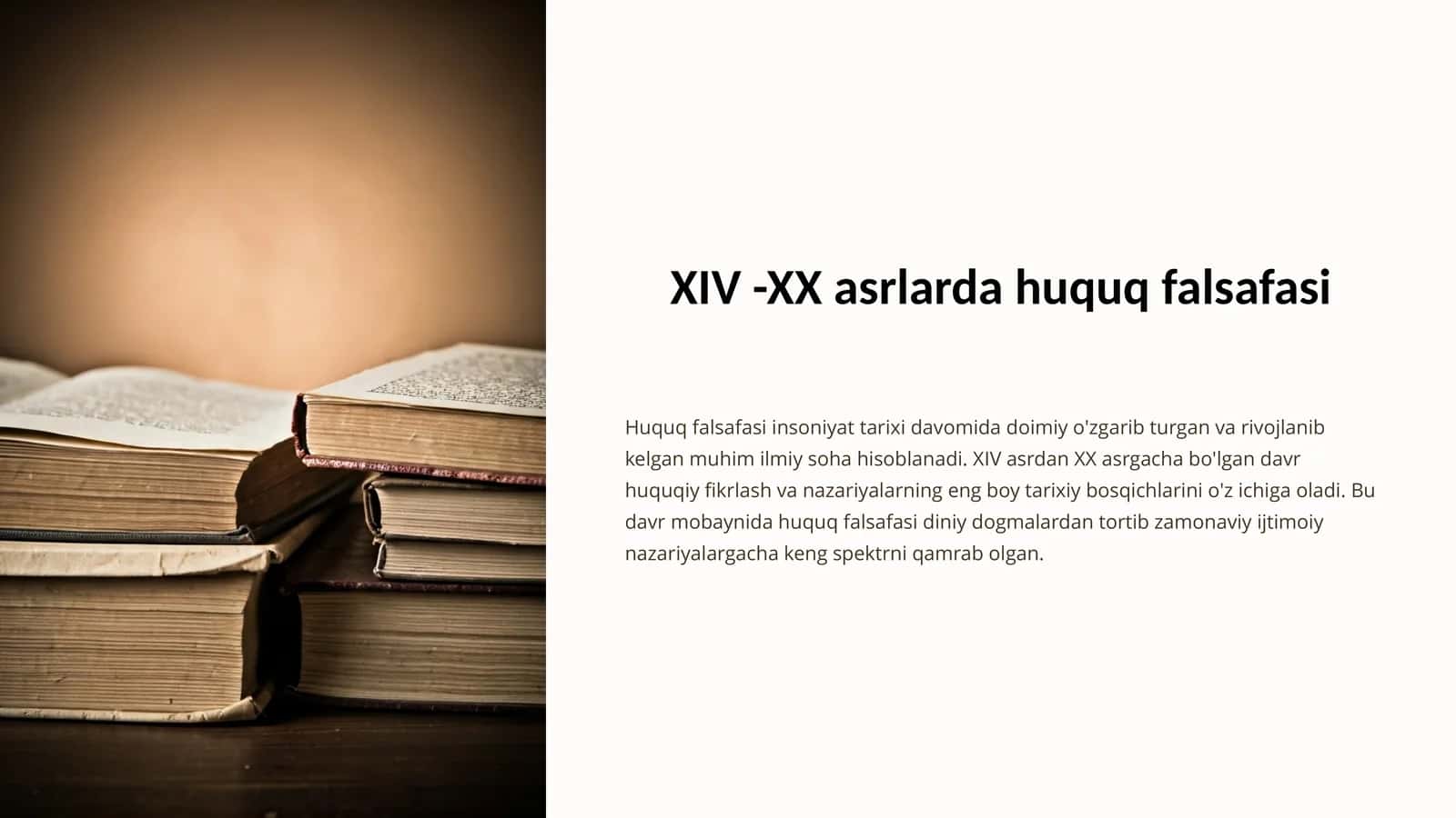 XIV -XX asrlarda huquq falsafasi 1
