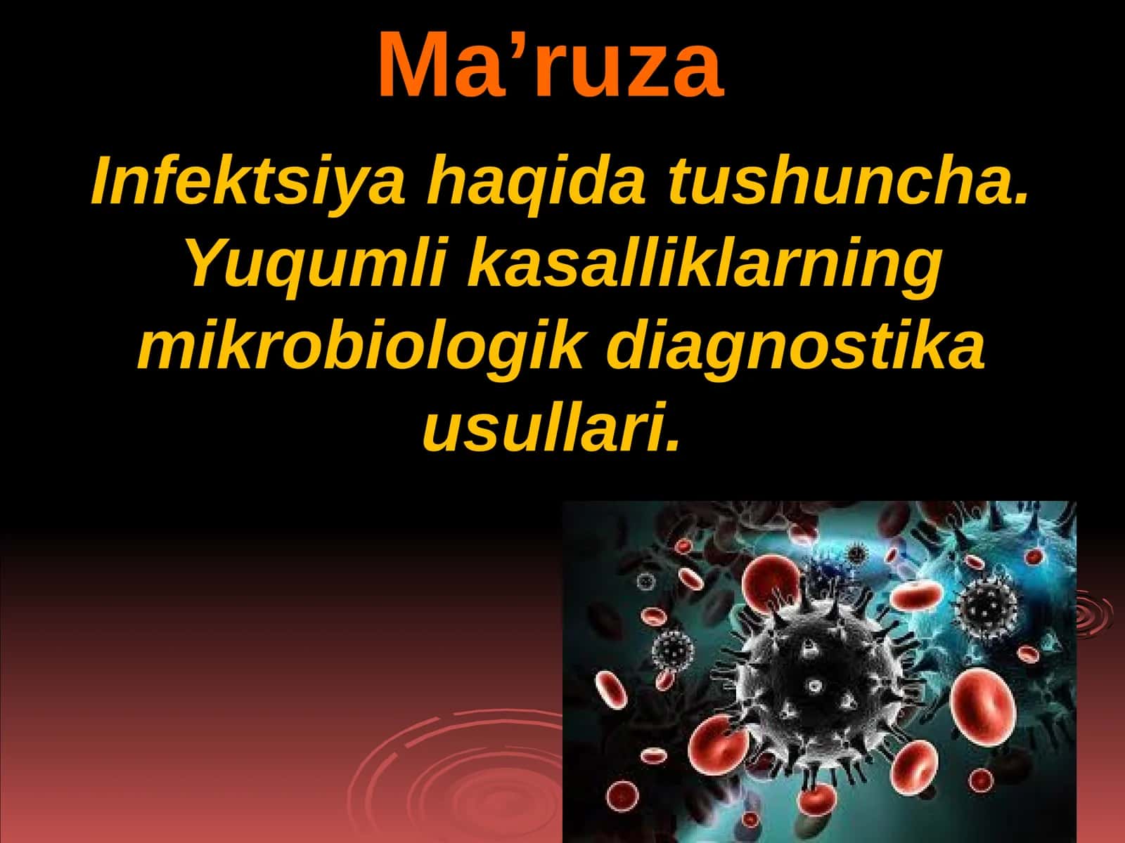 Infektsiya haqida tushuncha 1
