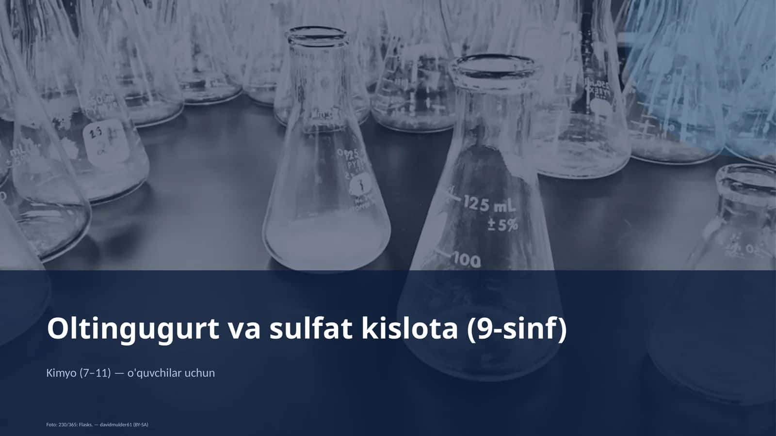 Oltingugurt va sulfat kislota (9-sinf) 1