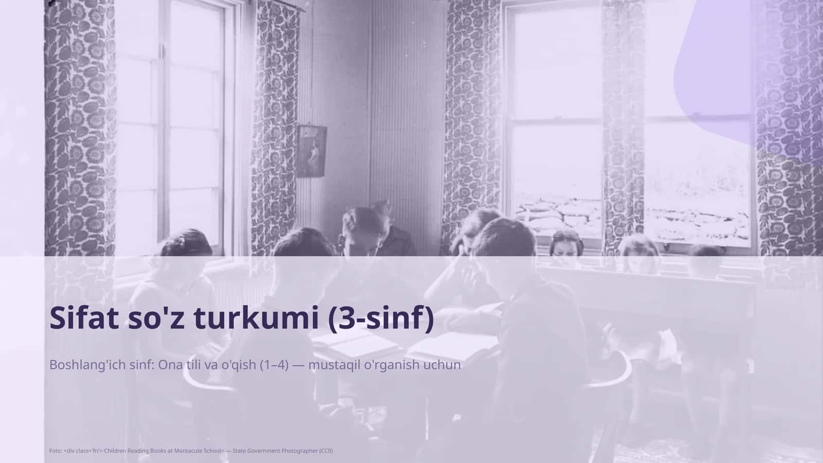 Sifat so'z turkumi (3-sinf) 1