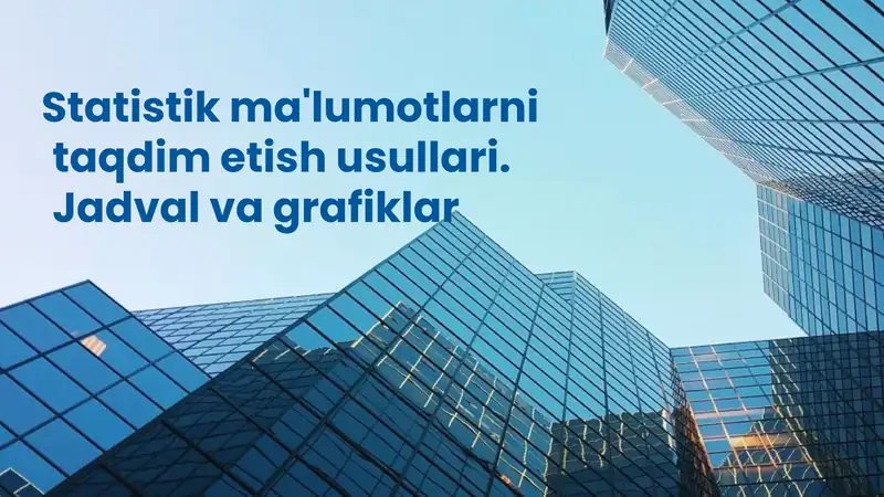 Jadval va grafiklar 1