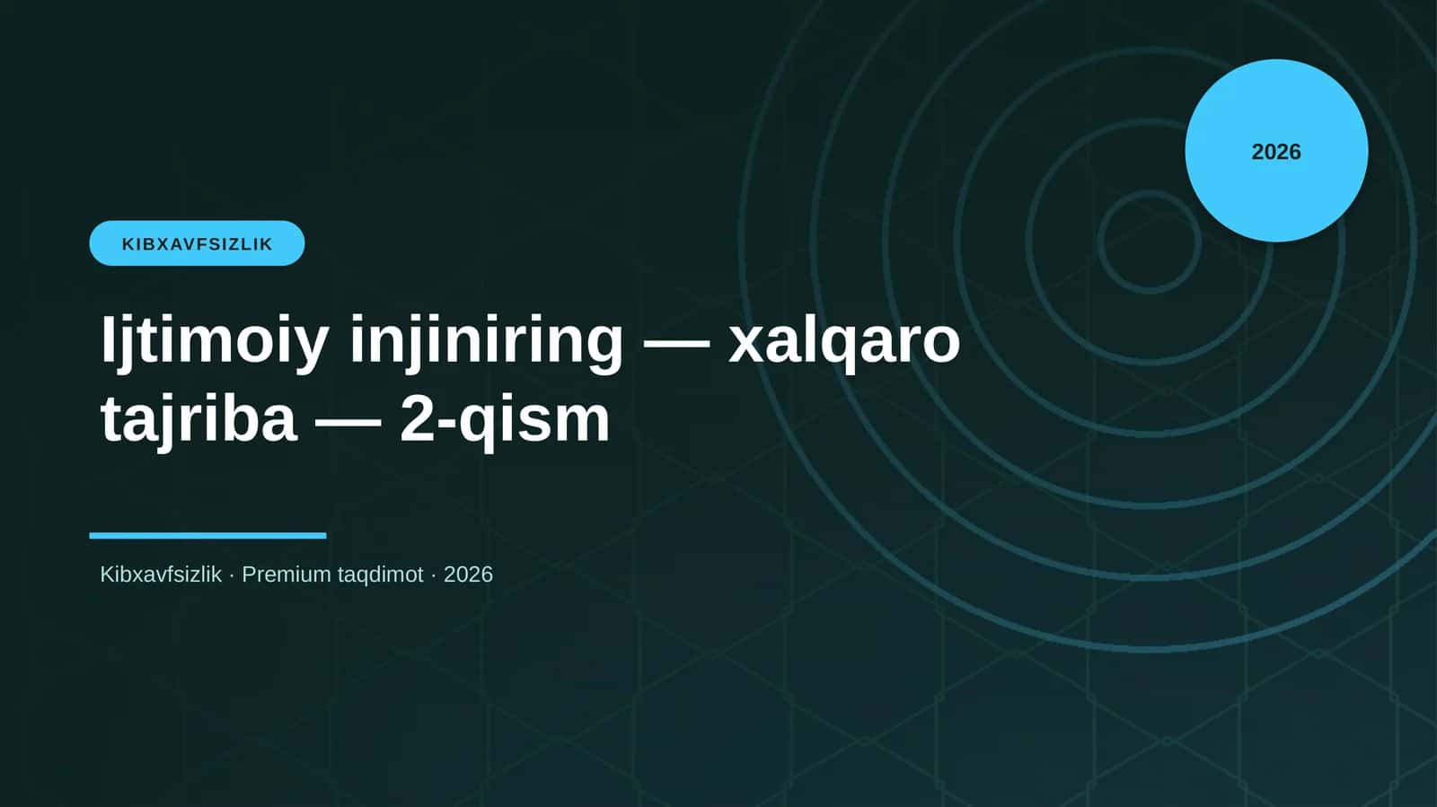 Ijtimoiy injiniring - xalqaro tajriba - 2-qism 1