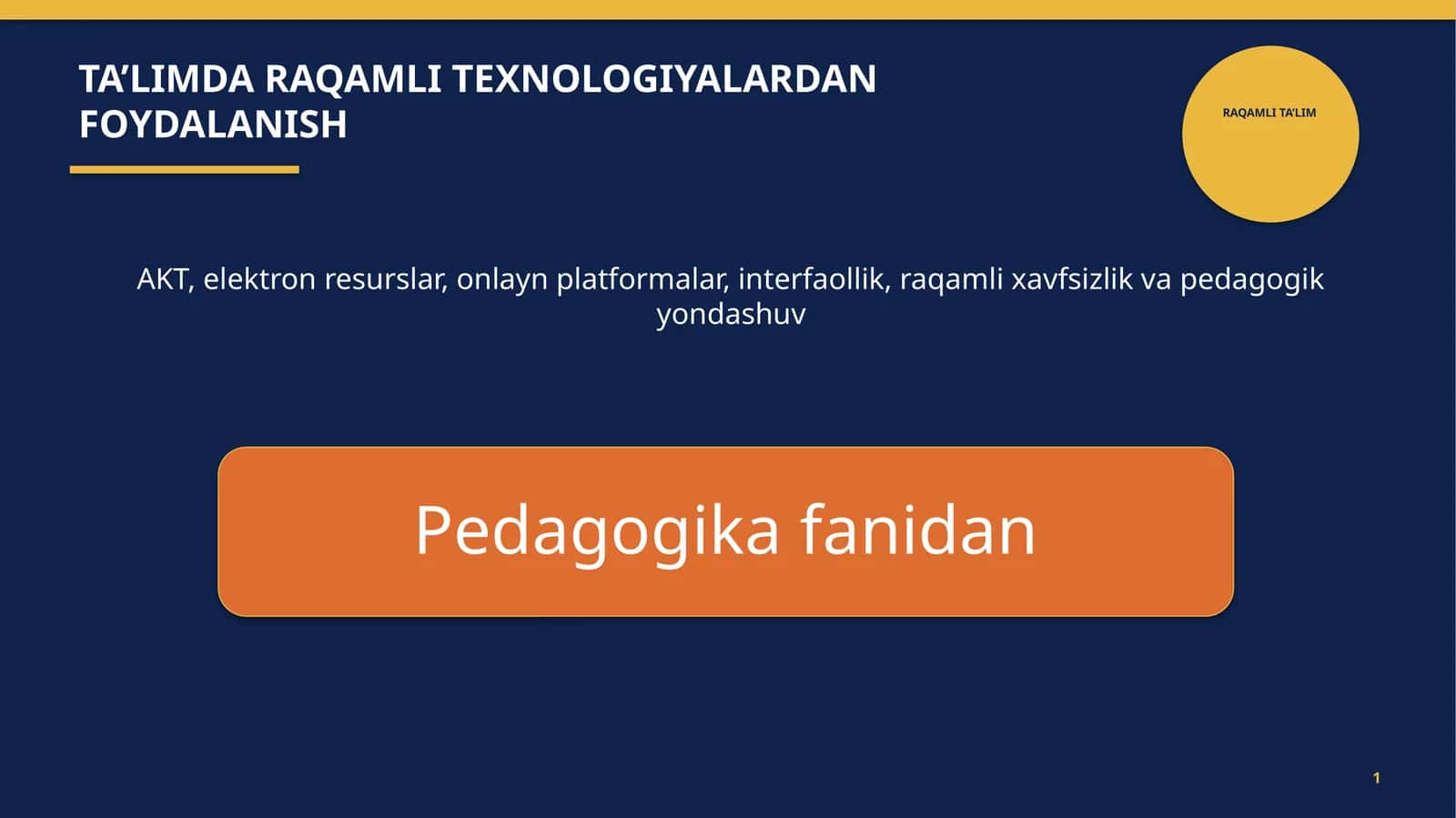 Raqamli ta’lim 1