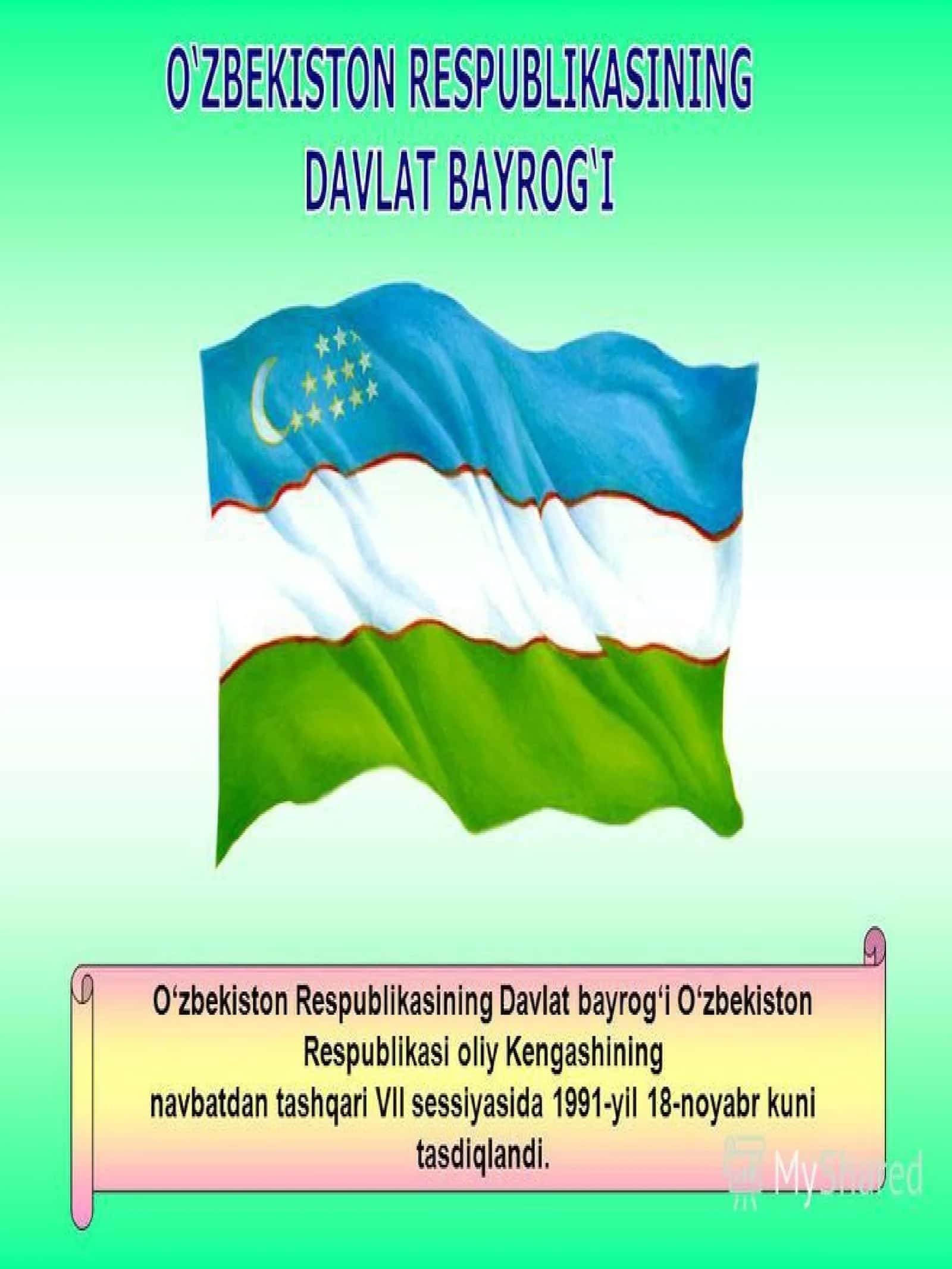 O‘zbekiston Respublikasining Davlat bayrog‘i 1