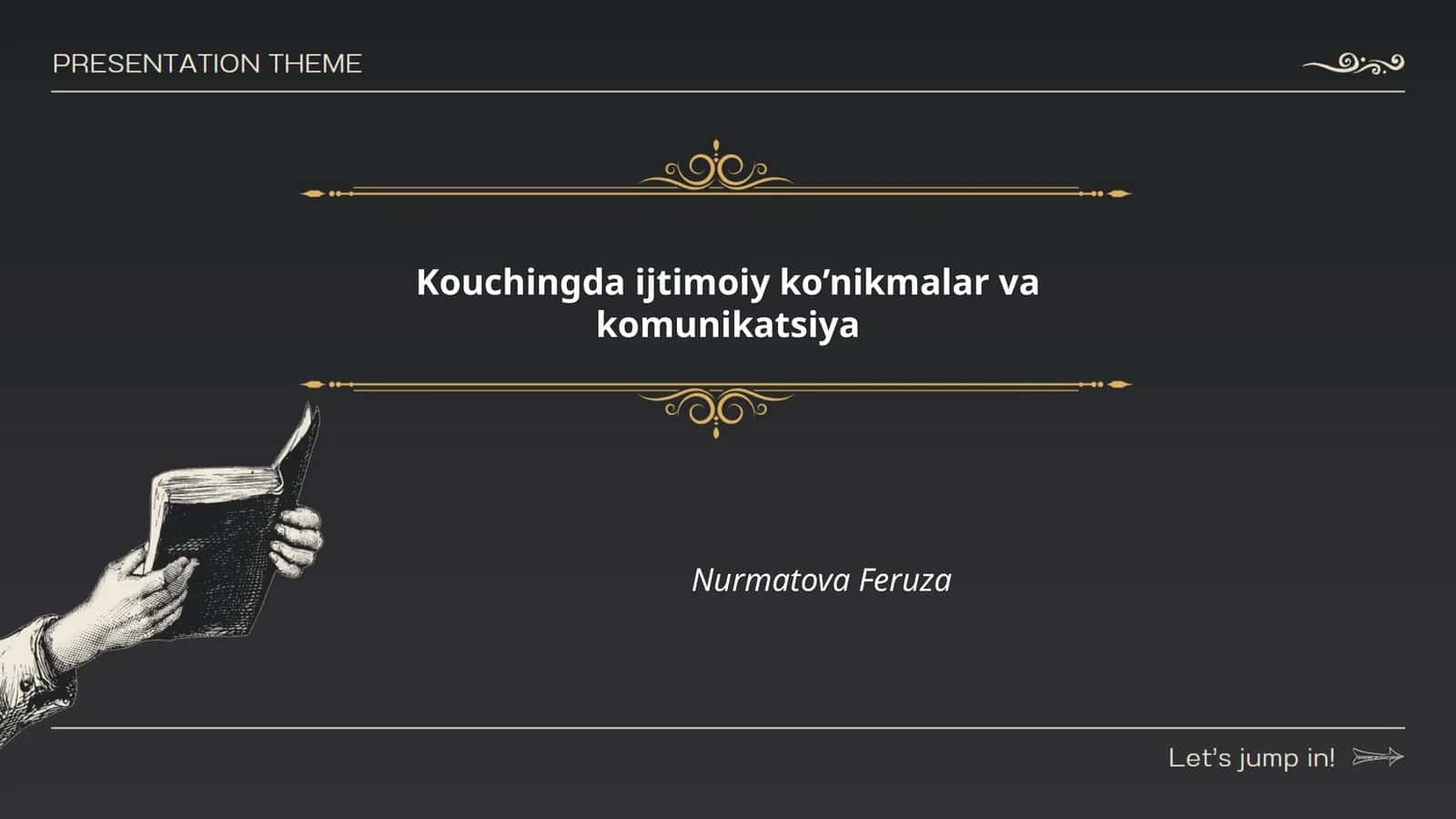 O'zaro munosabatlarni rivojlantirish 1