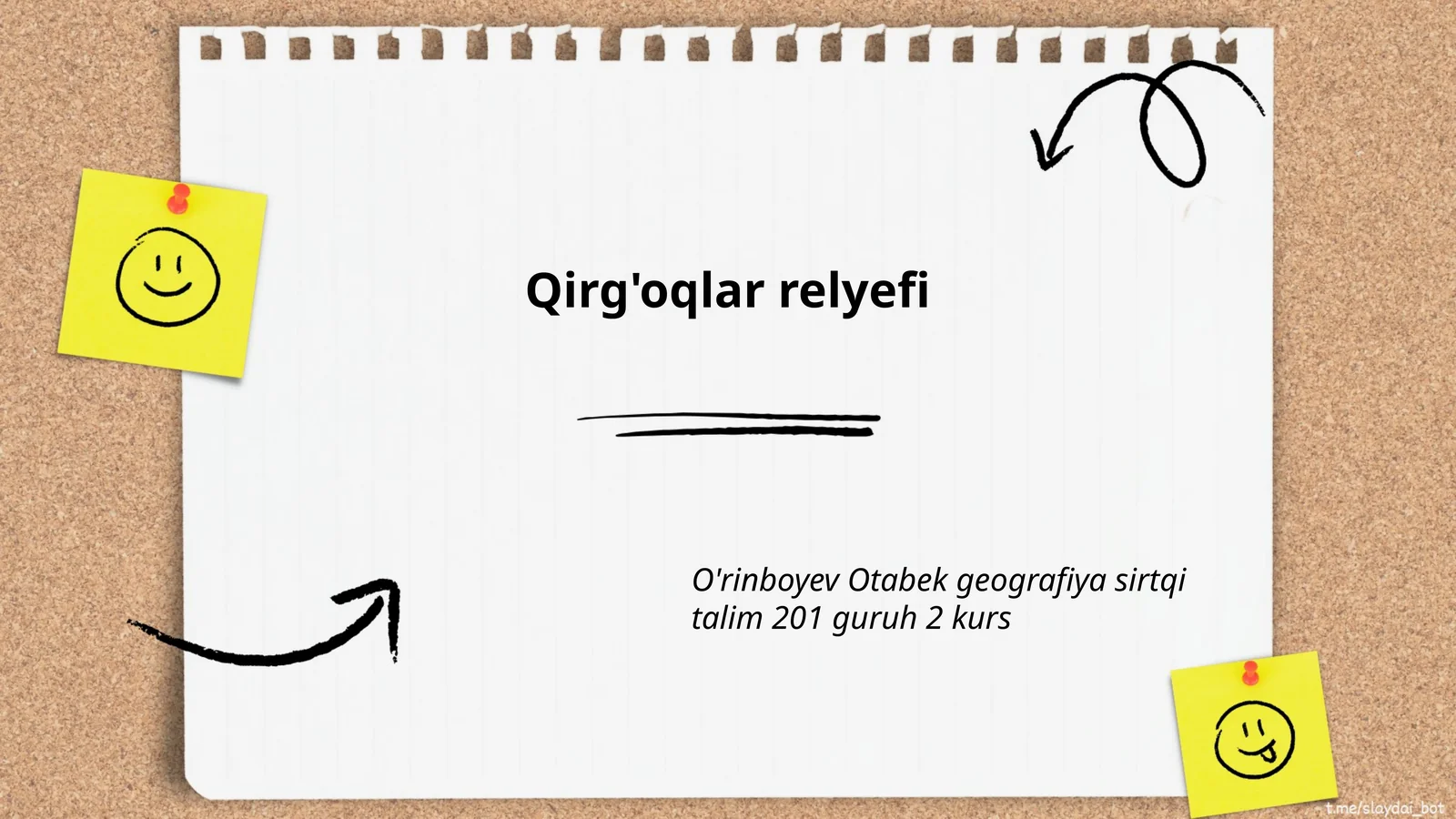 Qirg'oqlar relyefi 1