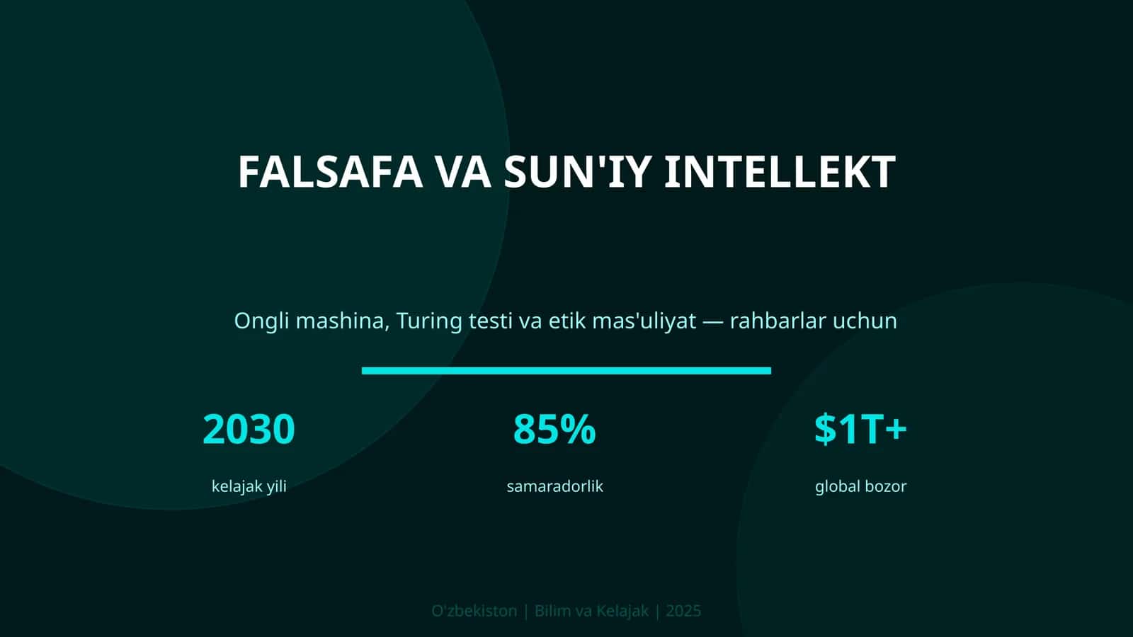 FALSAFA VA SUN'IY INTELLEKT 1