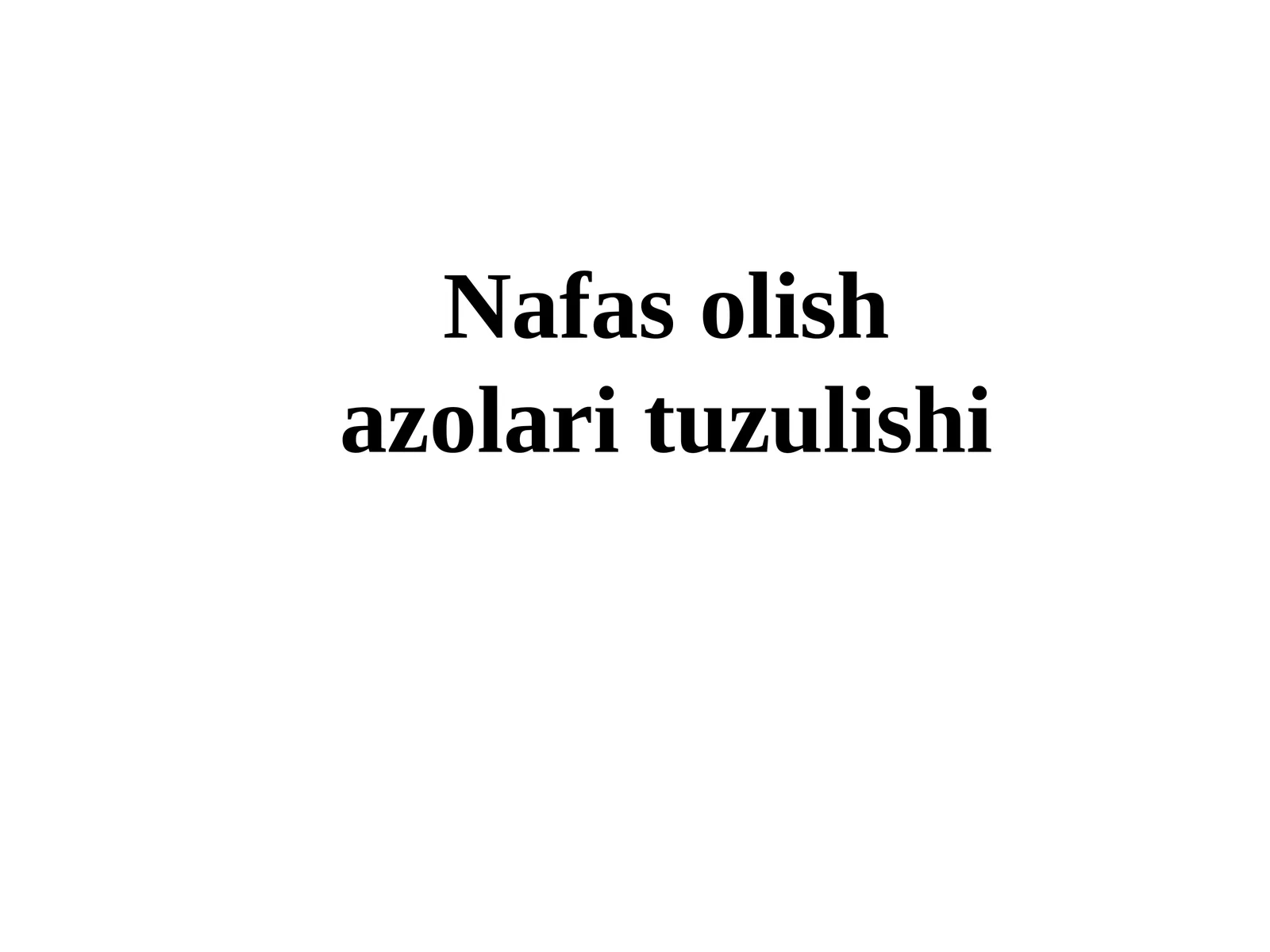 Nafas olish 1