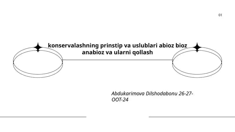 Konservalashning prinstip va uslublari 1