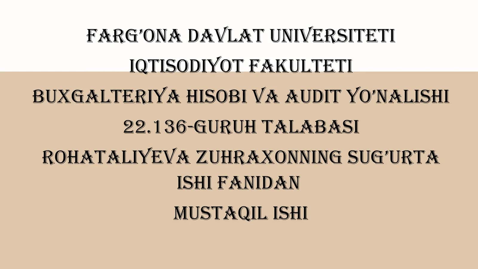 Sug'urta Mahsulotlarini Yaratish Jarayoni 1