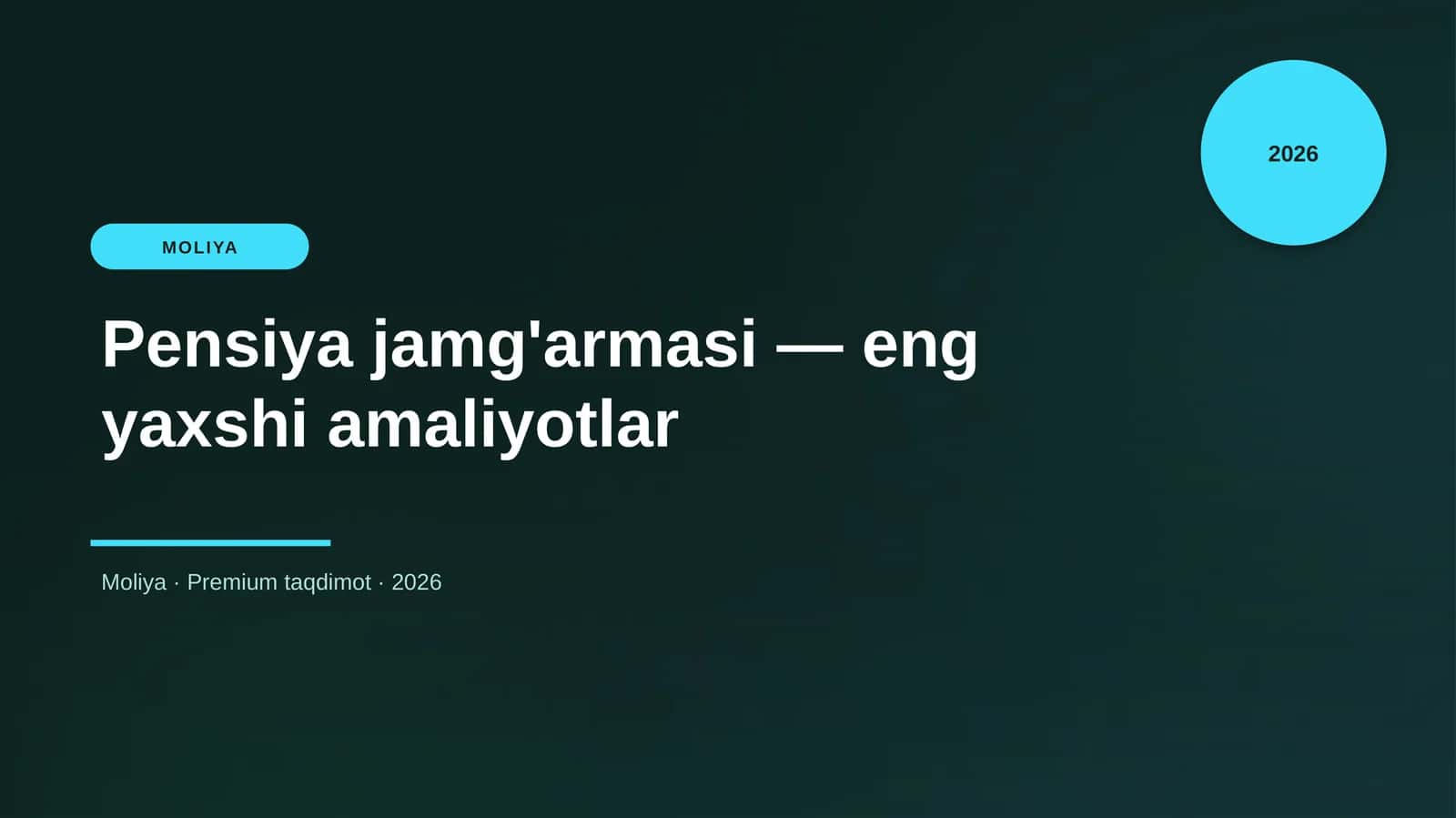 Pensiya jamg'armasi — eng yaxshi amaliyotlar 1