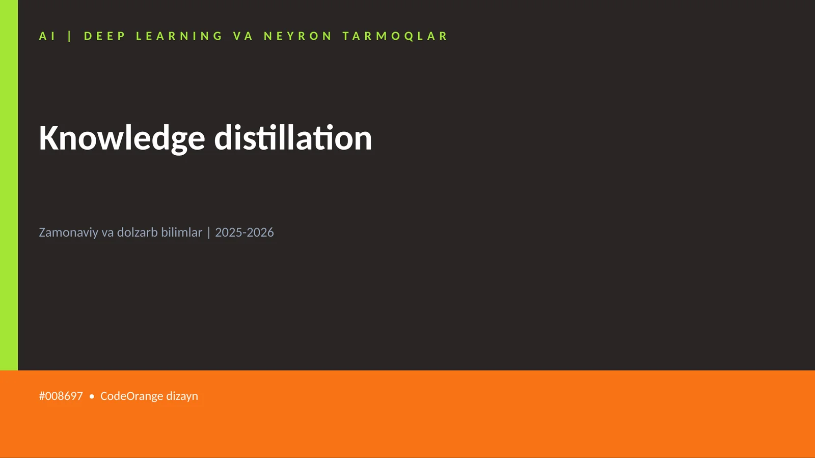 AI | DEEP LEARNING VA NEYRON TARMOQLAR 1