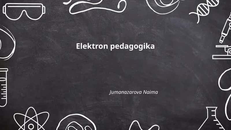 Elektron pedagogika 1
