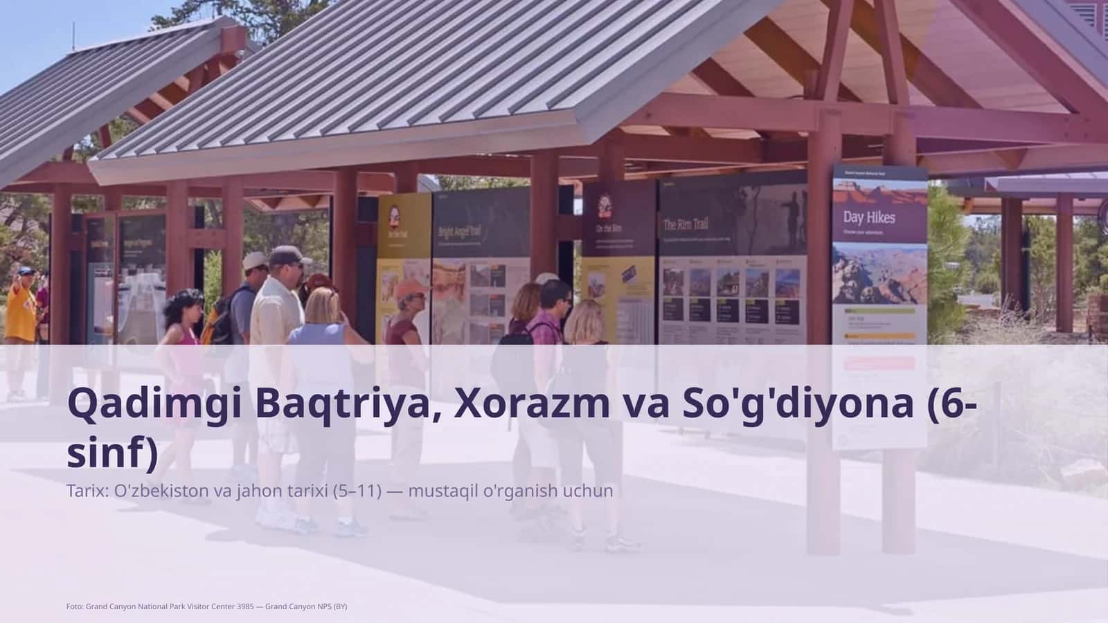 Qadimgi Baqtriya, Xorazm va So'g'diyona (6-sinf) 1