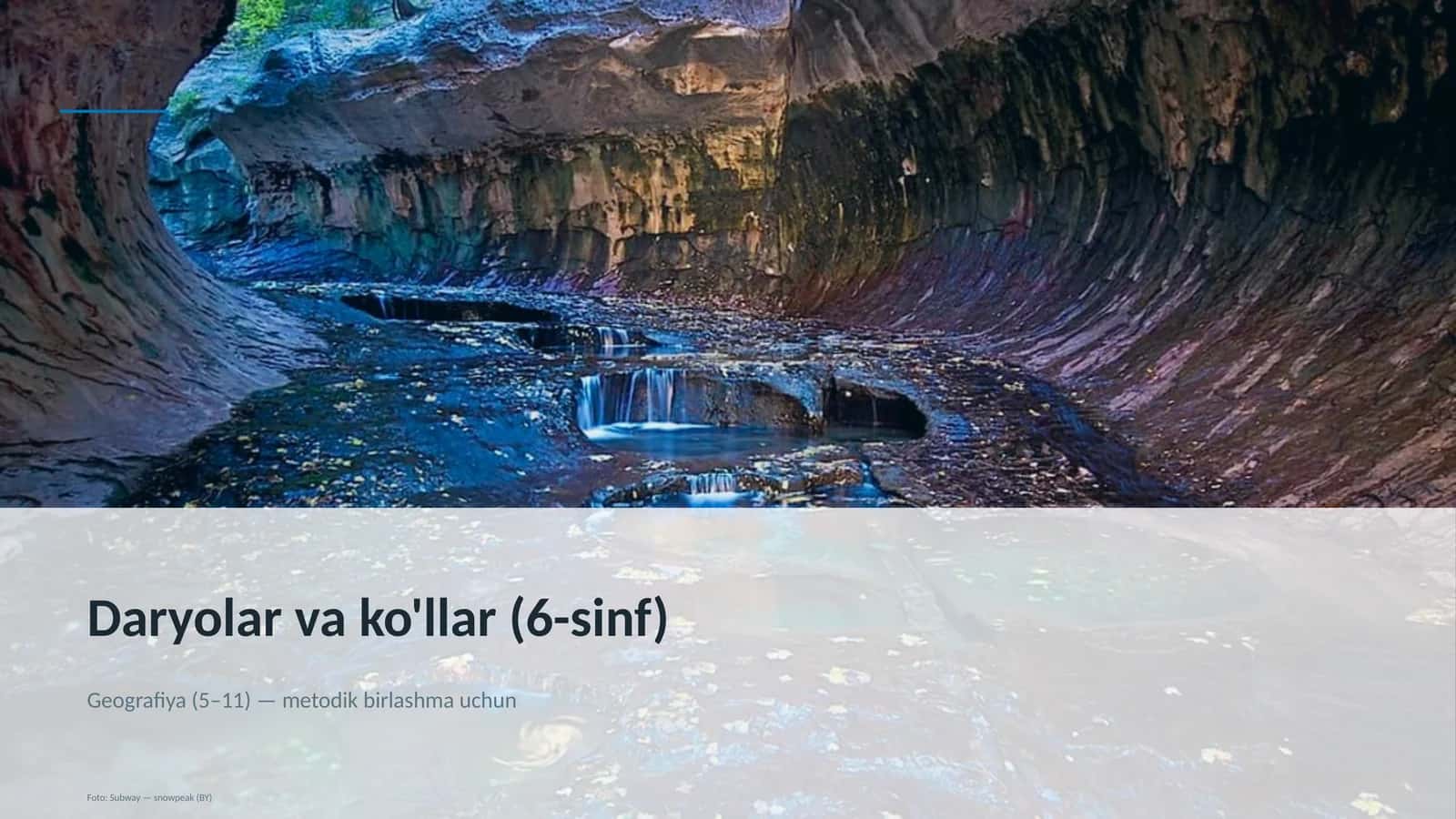 Daryolar va ko'llar (6-sinf) 1