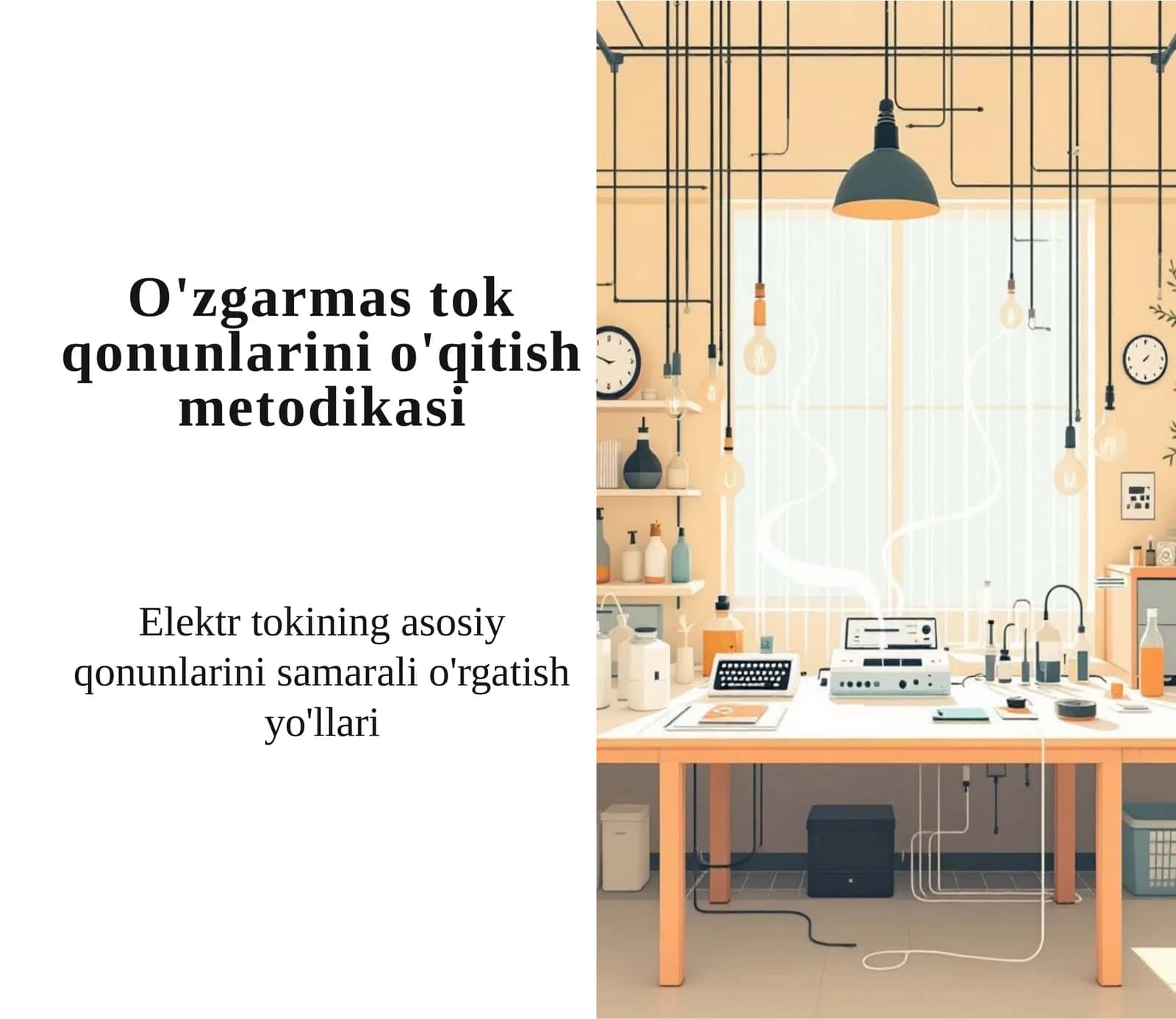 O'zgarmastok qonunlari ni o'qitish metodikasi 1