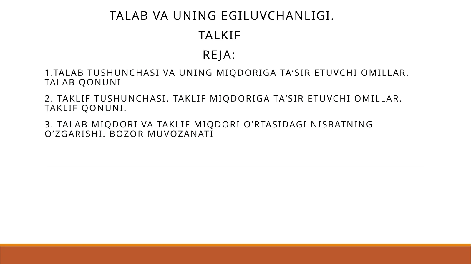 Talabvauningegiluvchanligi 1