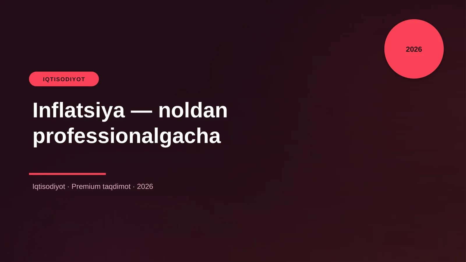 Inflatsiya — noldan professionalgacha 1